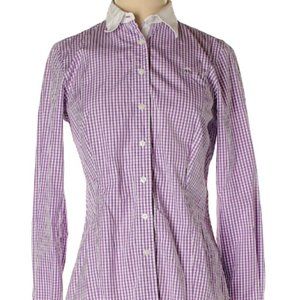 Brooks Brothers Gingham Purple Button Down. Size 4